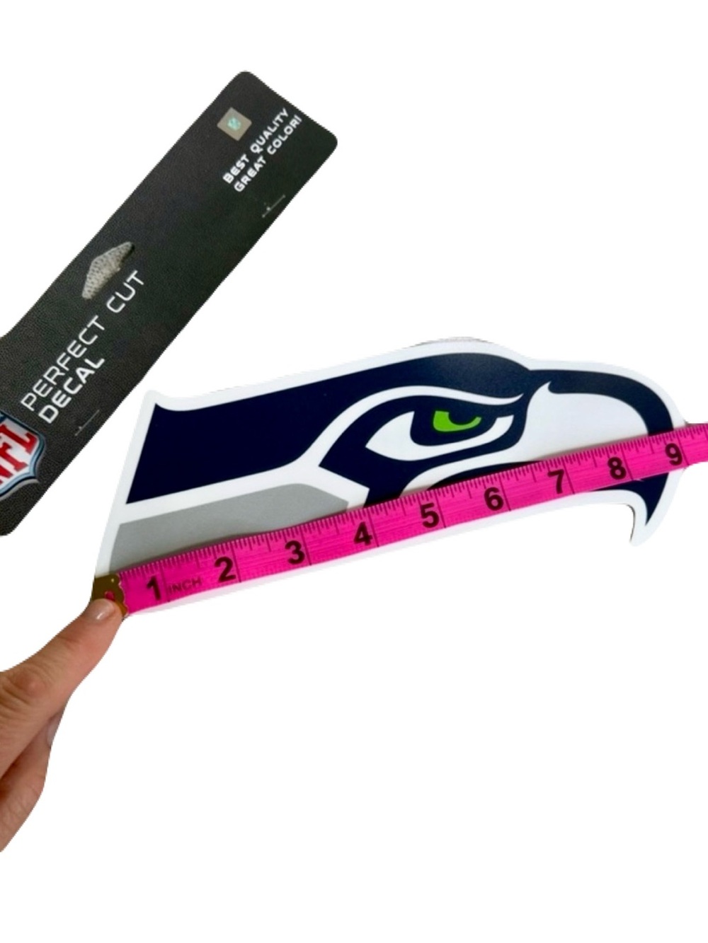 Official NFL Seattle Seahawks Gameday Decal Sticker Accessory Bundle